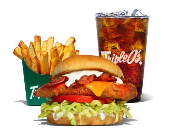 Buffalo Chicken Burger Combo