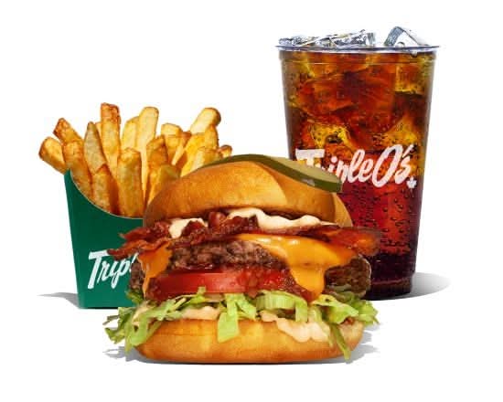 Bacon Cheddar Burger Combo
