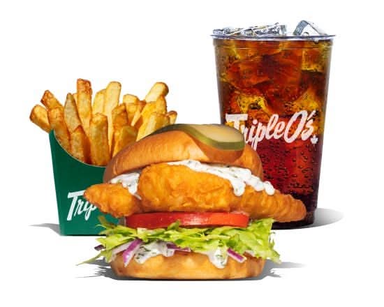Crispy Fish Buger Combo