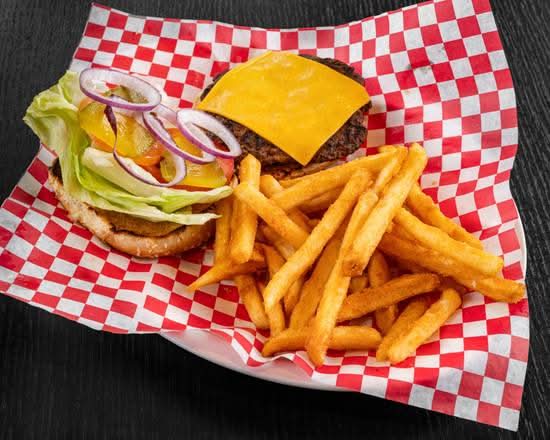Cheese Burger with Fries