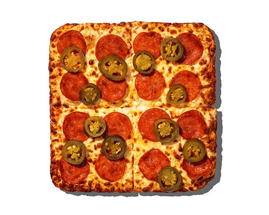 Pepperoni and Jalapeño Pan Pizza