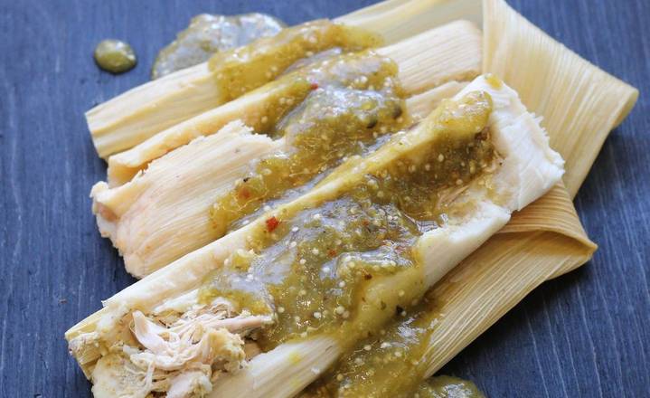 Tamal Chicken Verde