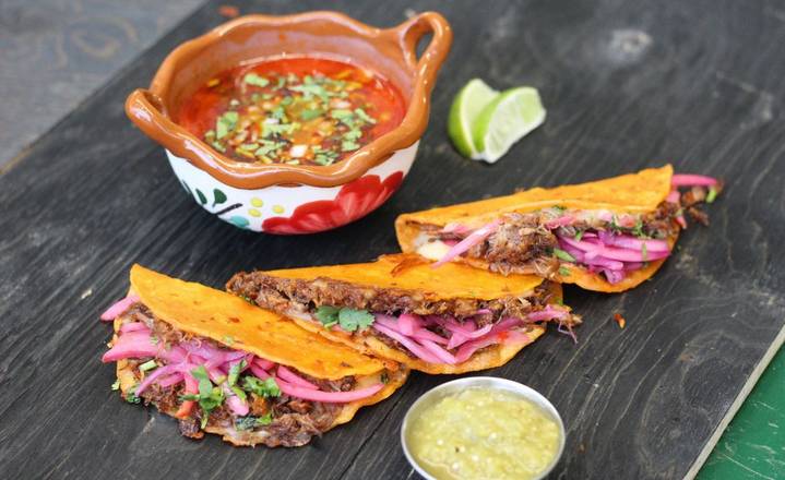 Beef Birria Tacos with Consomé
