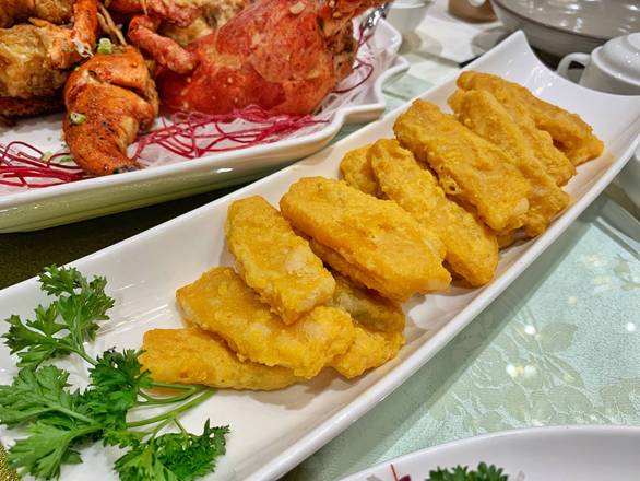 Stir Fried Bitter Melon and Pumpkin with Salted Egg Sauce（金沙南瓜拼凉瓜）