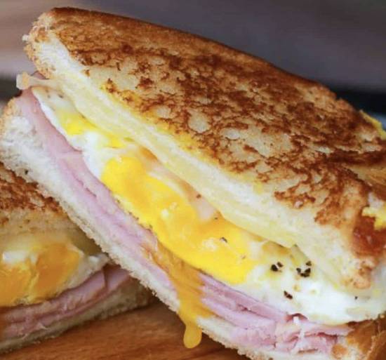 Egg, Cheese, and Ham Sandwich