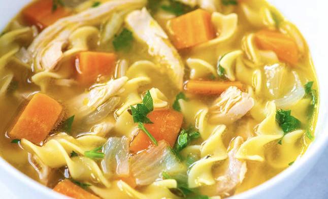 Home Style Chicken Consommé Soup Bowl