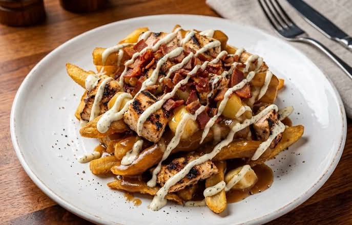 Chicken Bacon Ranch Poutine