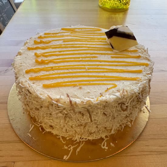 6" mango coconut Cake