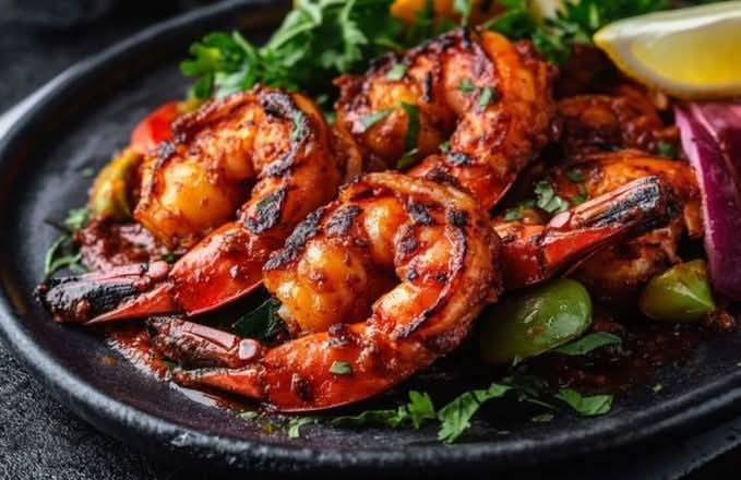 Butter Garlic prawns