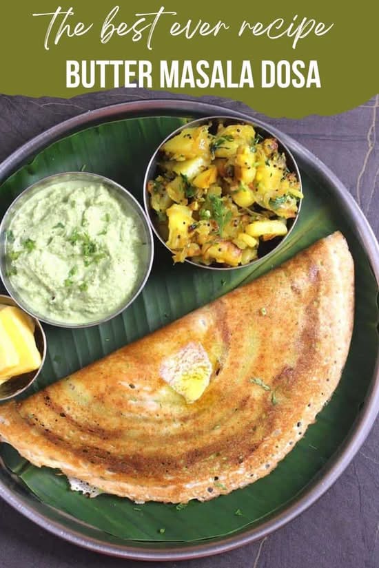 Butter Garlic Masala Dosa