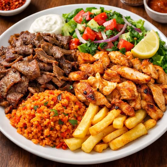 Assiette mixte döner