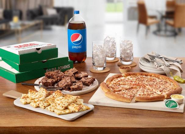 Cheese Pizza, Chztx, Brownie & Drinks