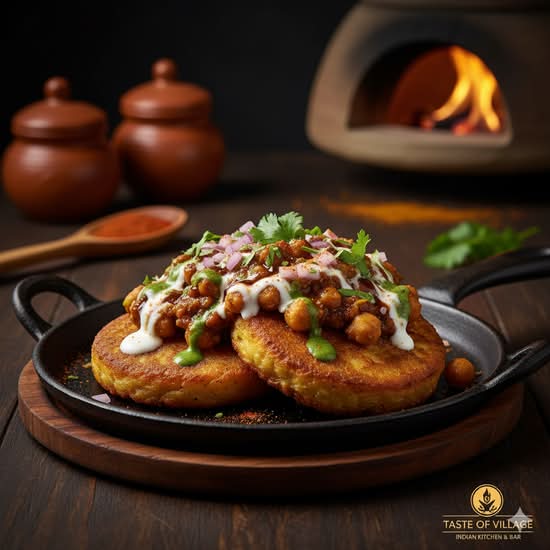 Tawa Aloo Tikki Chana Chat