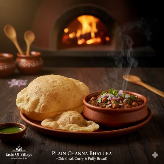 Plain Channa Bhatura
