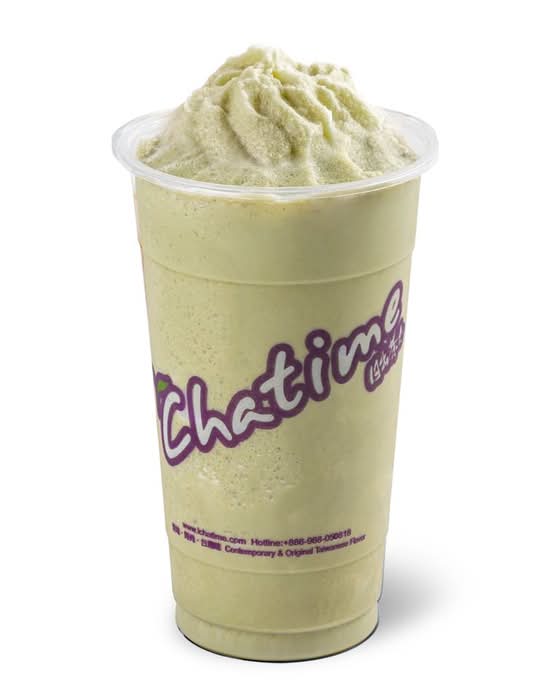 Matcha red bean smoothie