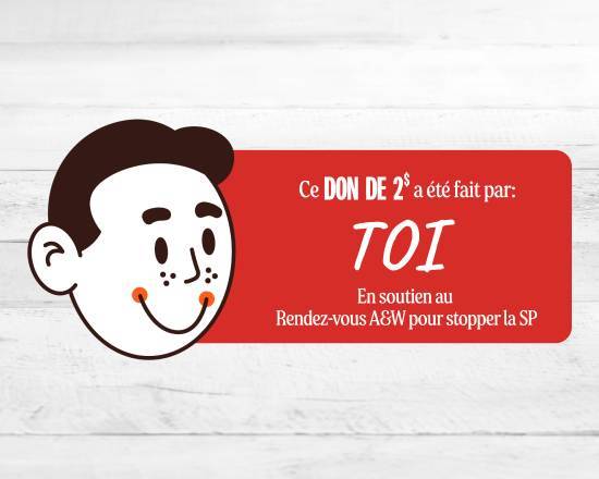 Don De 2 $ Sp Canada