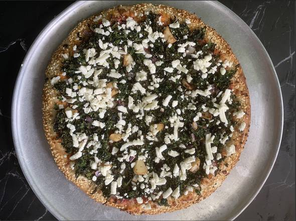 Large Spinach Feta Pizza