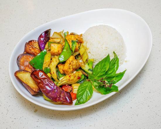 Stir Fried Basil Eggplant