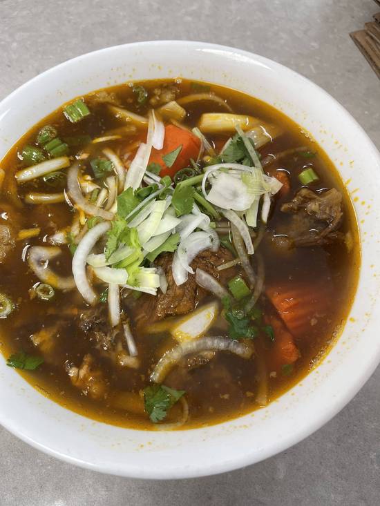 Beef Stewed with Rice Noodle Soup (Hu tieu bo kho)