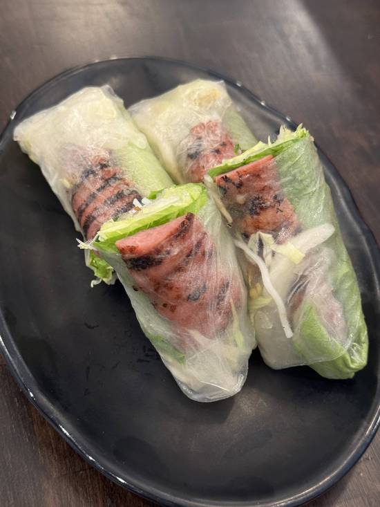 Fresh Rolls with Grilled Pork Balls (Goi cuon nem nuong)