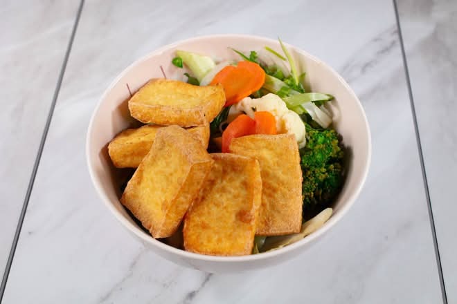 11. Noodle Soup w/ Deep Fried Tofu And Veggies