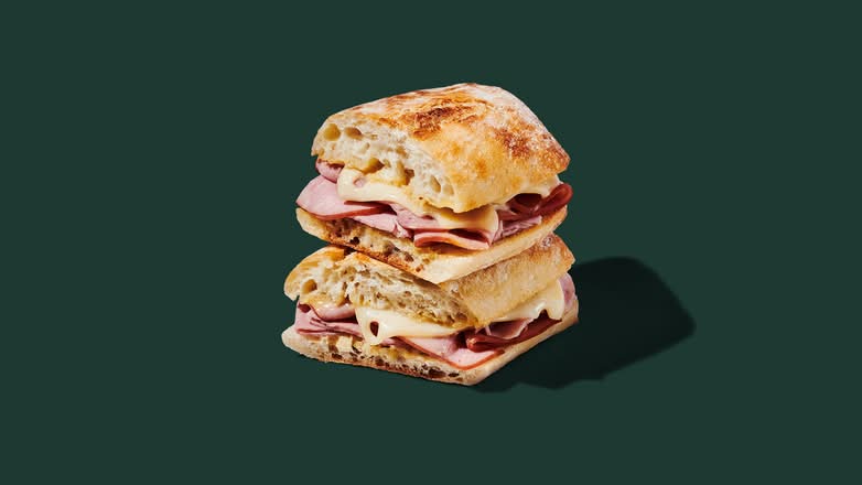 Jambon et fromage suisse sur baguette