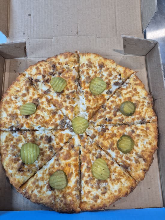 Cheese burger pizza (14" large)