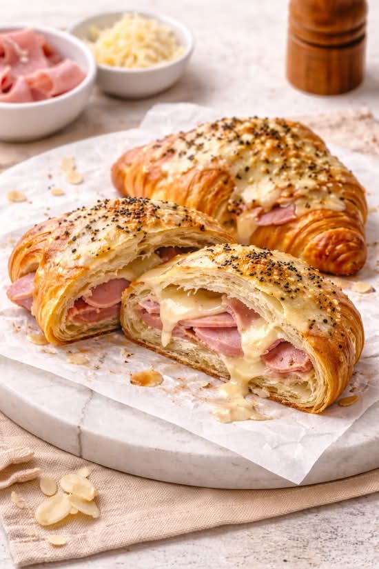 Ham and Swiss Cheese Croissant