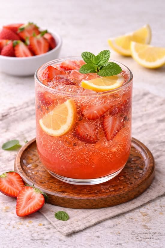 Strawberry Sparkle Refresher