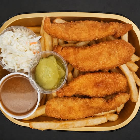Combo de 4 filets de poulet croustillants / Crispy Chicken Tenders (4 PCS)     Combo