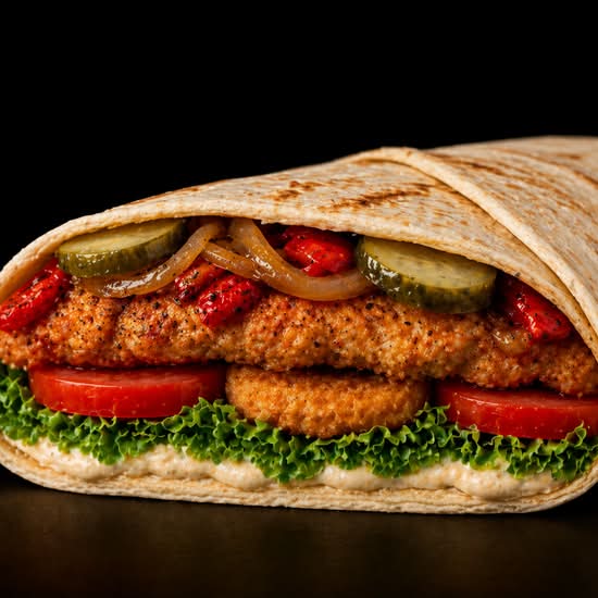 WRAP au poulet croustillant / WRAP Crispy Chicken Breast