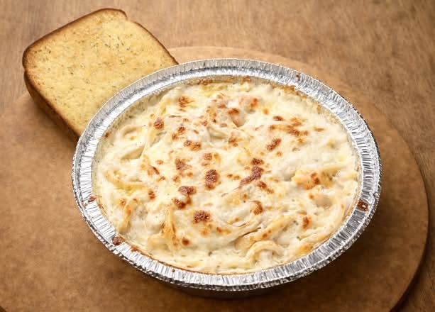 Baked Shrimp Fettuccine Alfredo Pasta