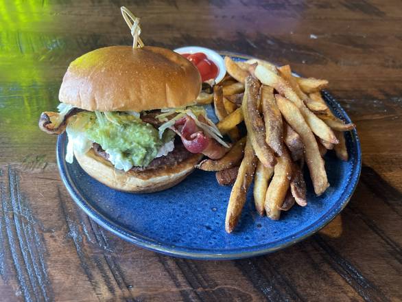 Avocado & Bacon Cheeseburger