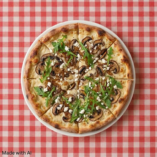 Mushroom and Goat Cheese Pizza