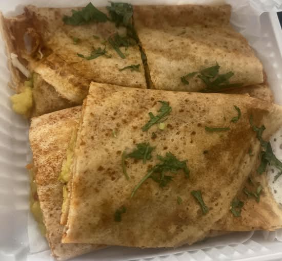 Schezwan Spring Cheese Masala Dosa