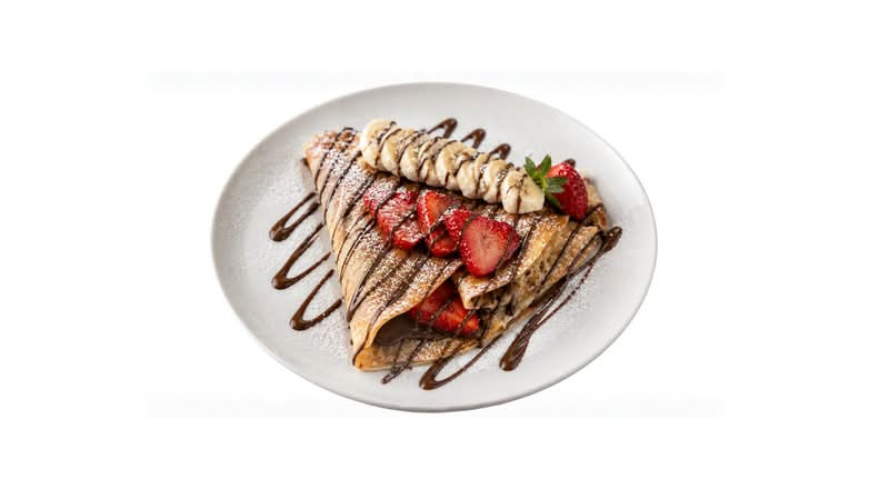 Nutella Strawberry Banana Crepe