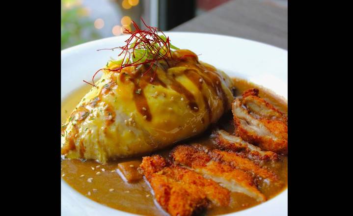 Curry Chicken Katsu Omurice