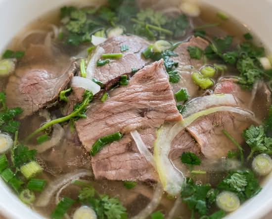 20. Thin Rare Beef Slices Noodle Soup (Pho Tai)