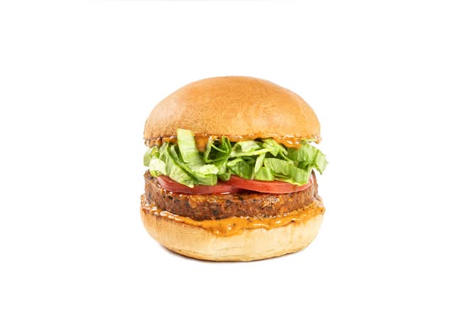 Burger aux haricots noirs épicé / Spicy Black Bean Burger