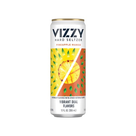 Vizzy Pineapple Mango 355ml Can Hard Seltzer (5.0%25)