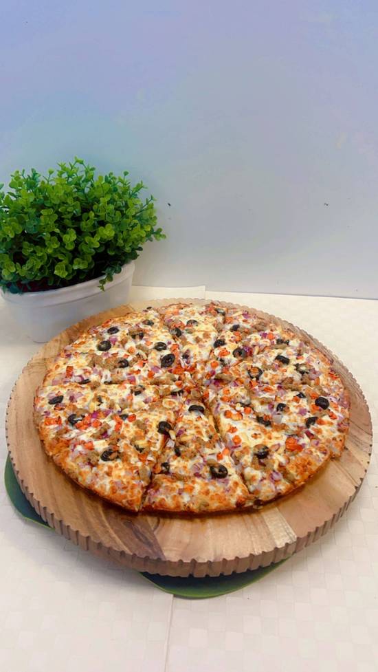 Beef Greek Pizza