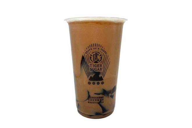 Rosted Milktea With Grass Jelly
