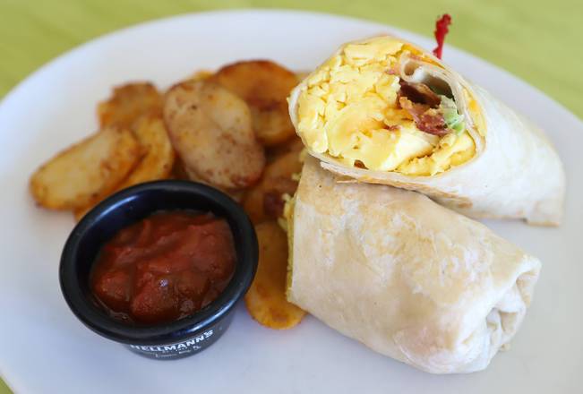 Cheesy Bacon Breakfast Burrito