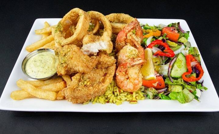 Plat Poissons Mixte Bassa / Bassa Mixed Seafood Dish