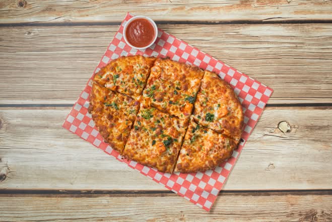 Butter Paneer Flatbread Pizza