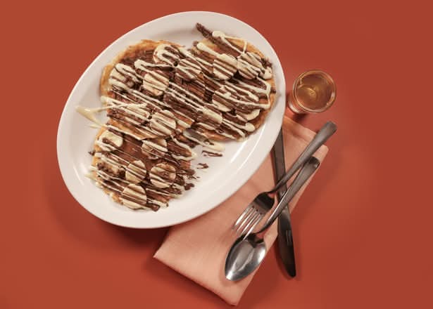 Nutella Met Banana Pancakes - 3 Pcs