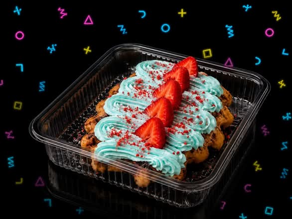 Blue Raspberry Croffle