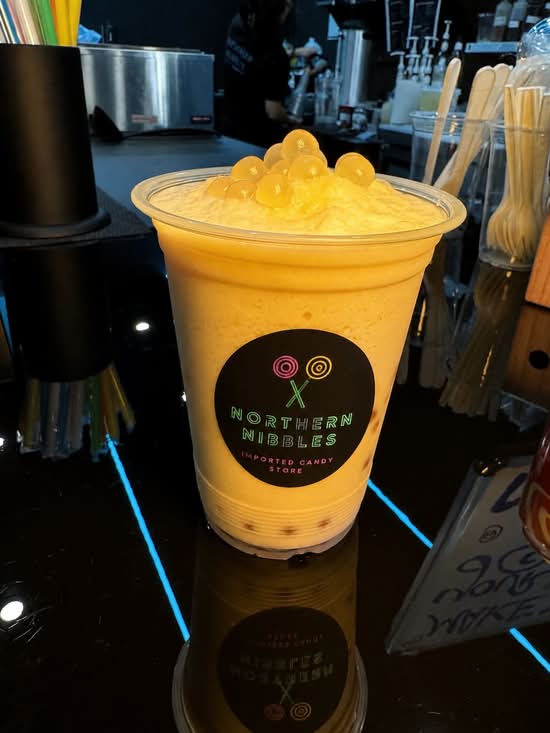 Coconut sherbet bubble tea