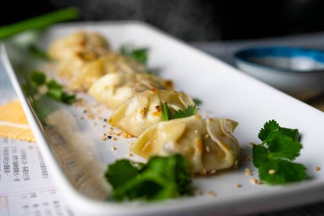 Pan Fried Potstickers with Sauce (10 pcs)