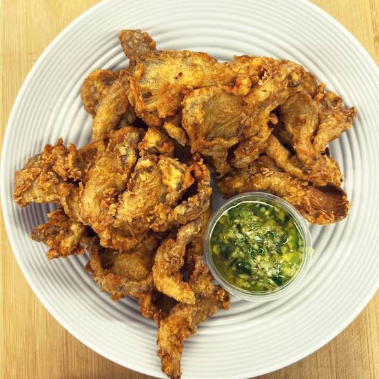 Jado Fried Oyster Mushrooms with sauce